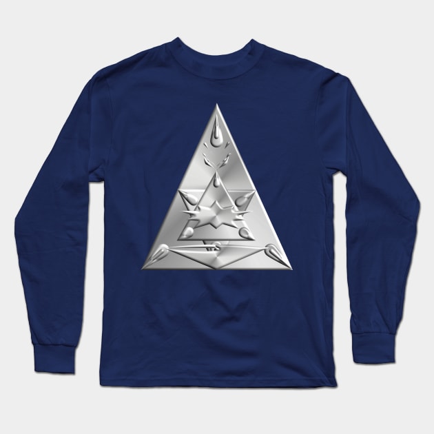 Illuminati all seeing eye Metal Long Sleeve T-Shirt by Prodanrage2018